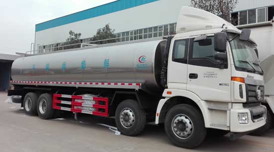 25吨福田欧曼车罐一体鲜奶运输车