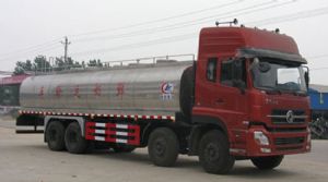 国四东风天龙前四后八25吨鲜奶运输车图片